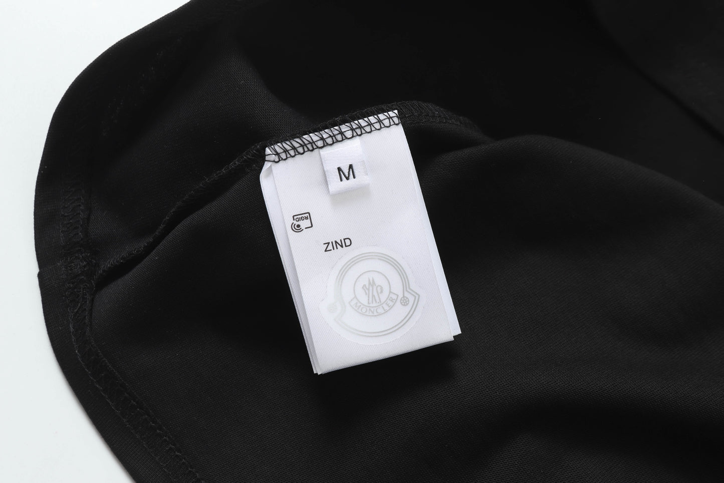 Moncler Black/White Cotton T-shirt