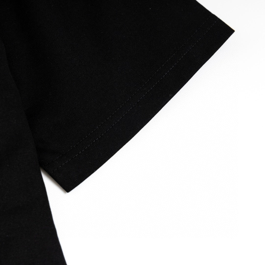 Moncler Black/White Cotton T-shirt
