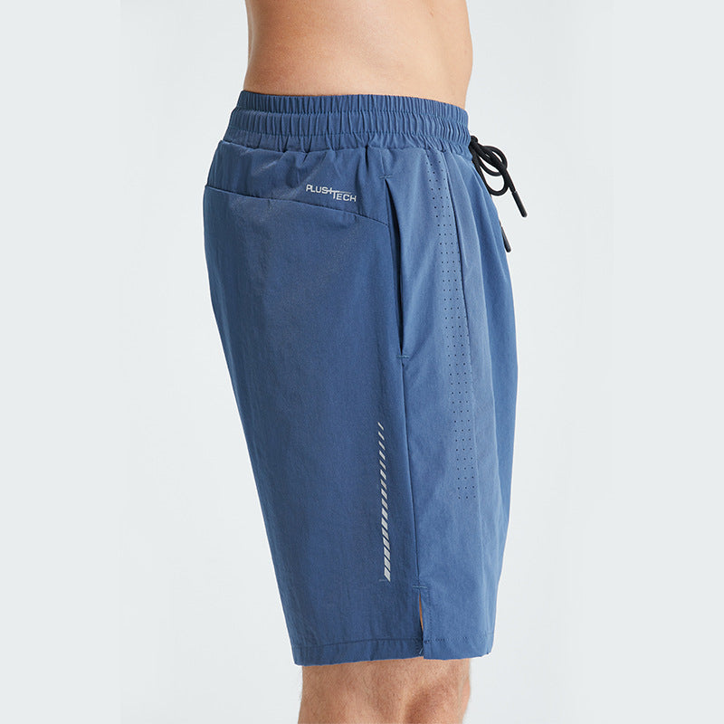 Quick-Drying Breathable Cooling Mid-thigh Shorts Blue