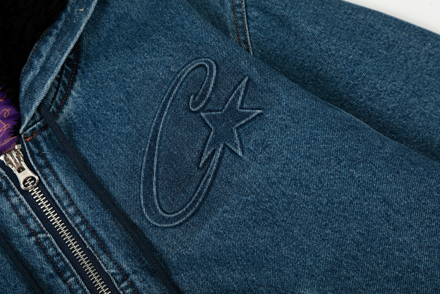 Corteiz Denim Hooded Jacket Set