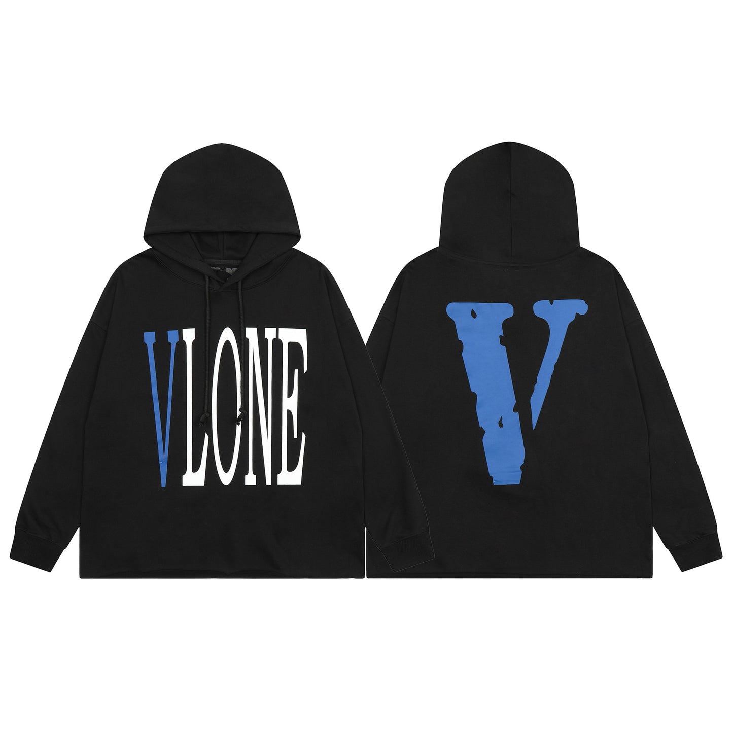 VLONE Black/White Cotton Hoodie