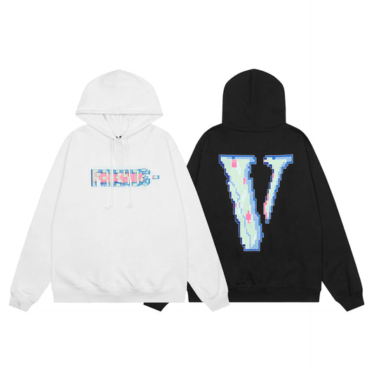 VLONE Black/White Cotton Hoodie