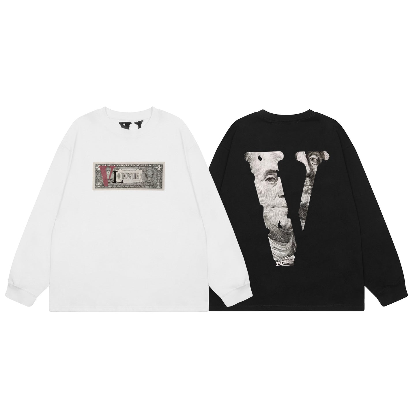 VLONE Black/White Cotton Sweatshirt
