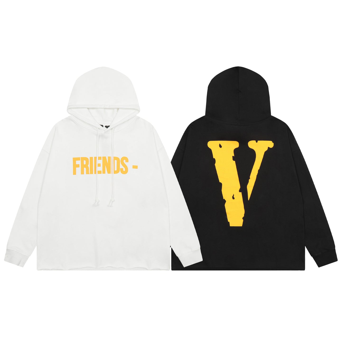 VLONE Black/White Cotton Hoodie
