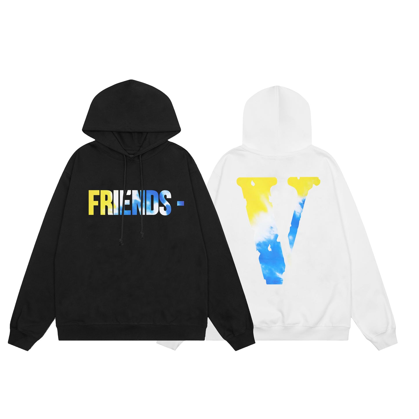 VLONE Black/White Cotton Hoodie