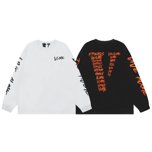 VLONE Black/White Cotton Sweatshirt
