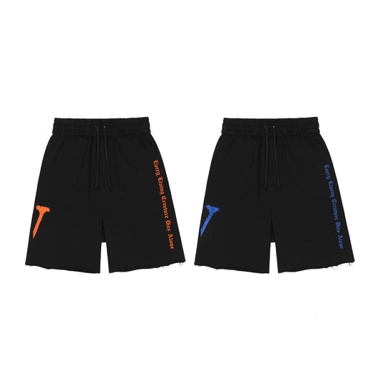 VLONE Black Cotton Shorts