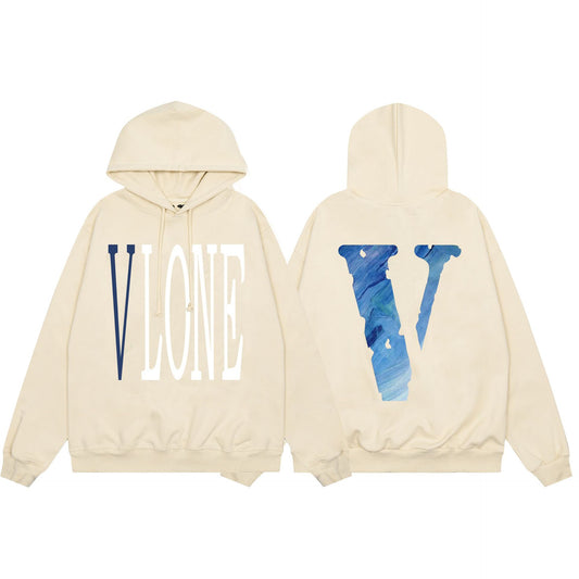 VLONE Beige Cotton Hoodie