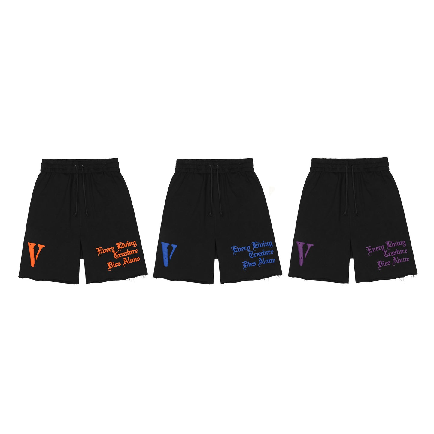 VLONE Black Cotton Shorts