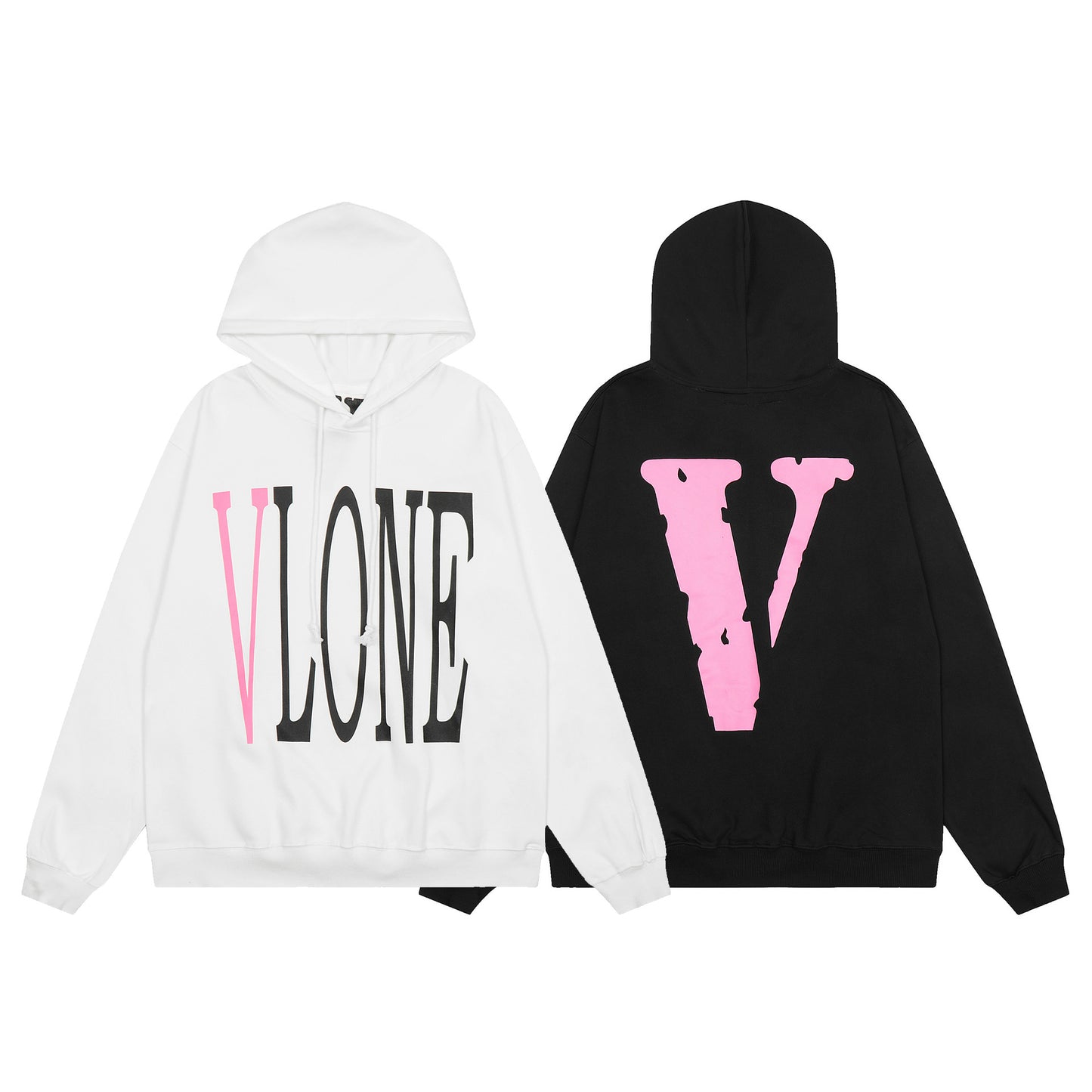 VLONE Black/White Cotton Hoodie