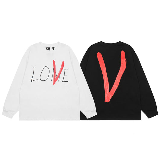 VLONE Black/White Cotton Sweatshirt