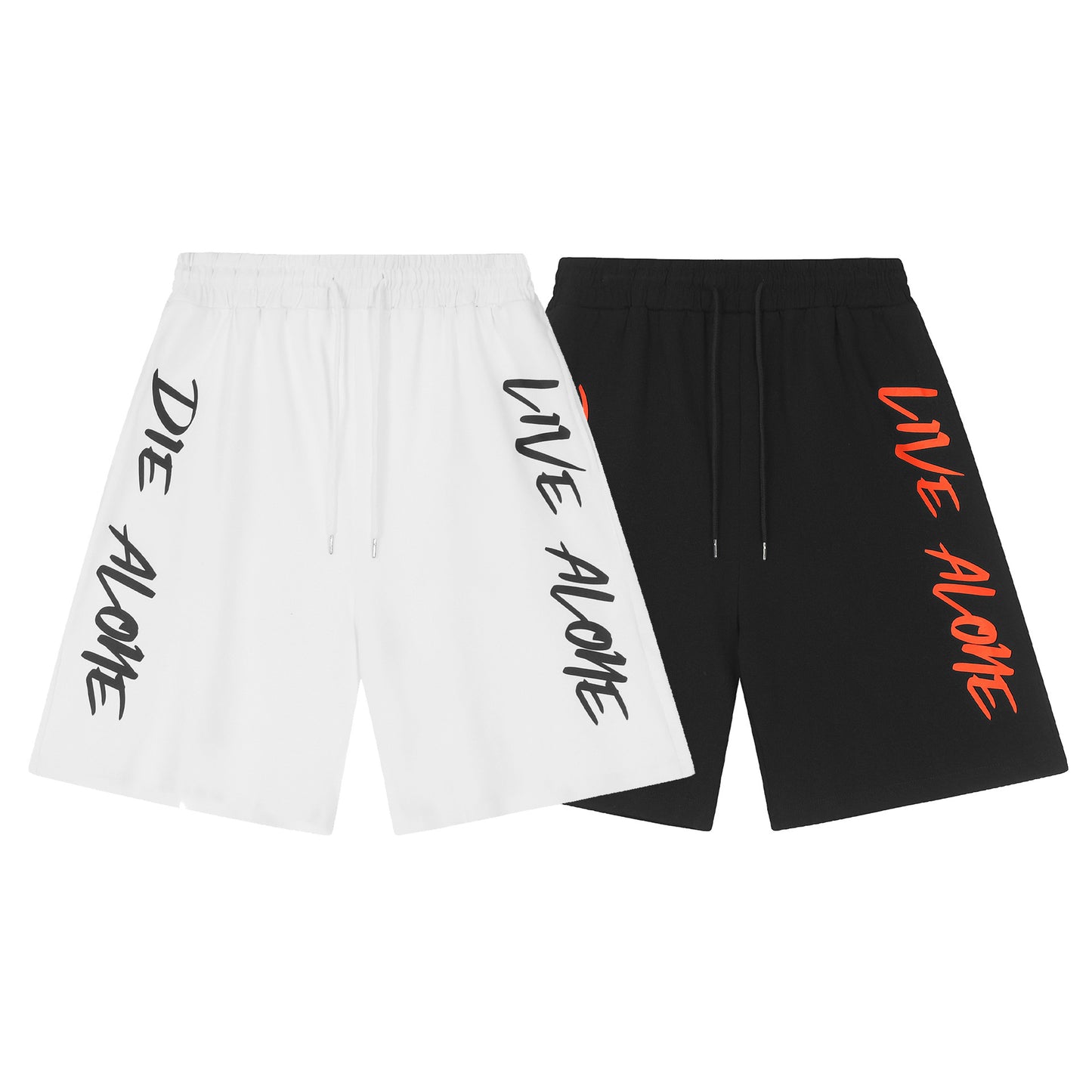 VLONE Black/White Cotton Shorts