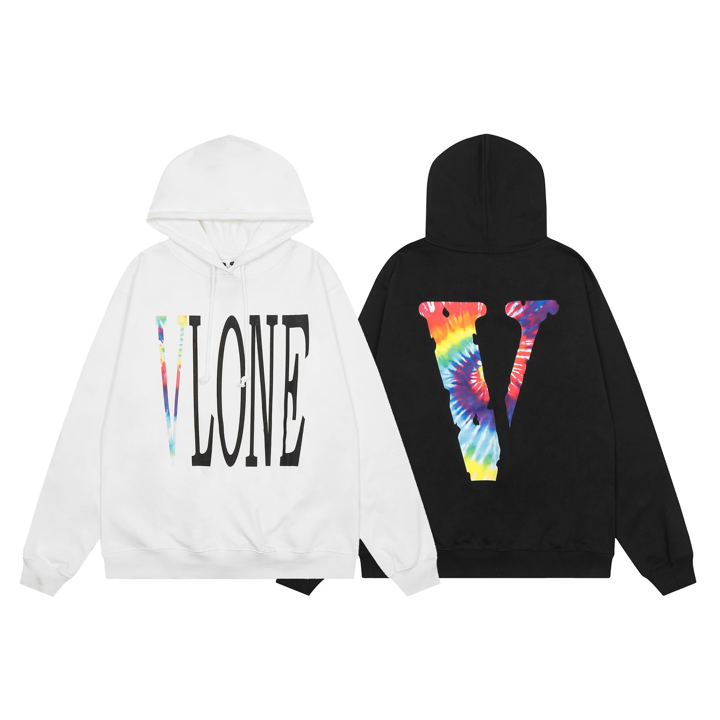 VLONE Black/White Cotton Hoodie