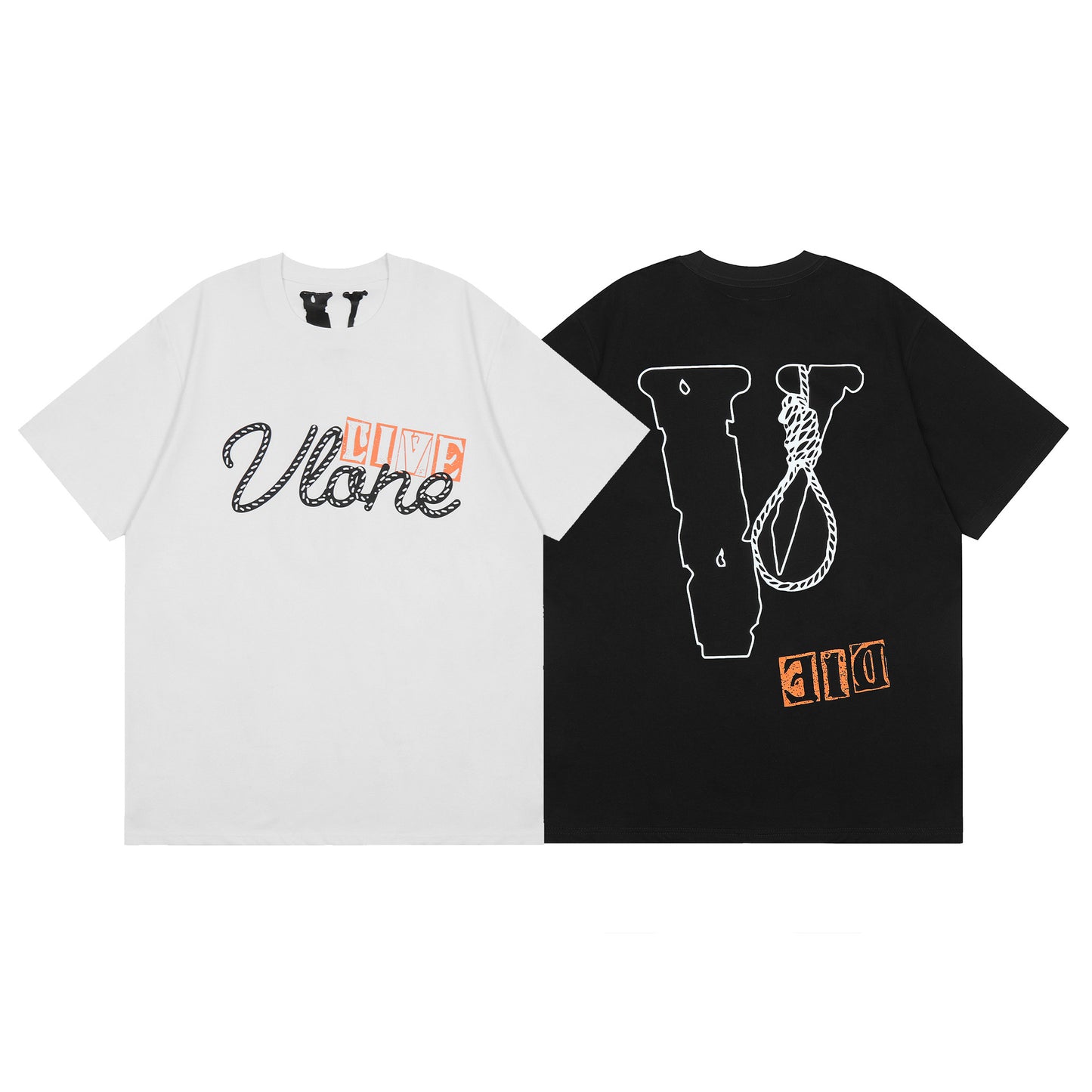 VLONE Black/White Cotton T-shirt