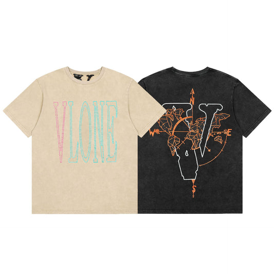 VLONE Black/Beige Cotton T-shirt