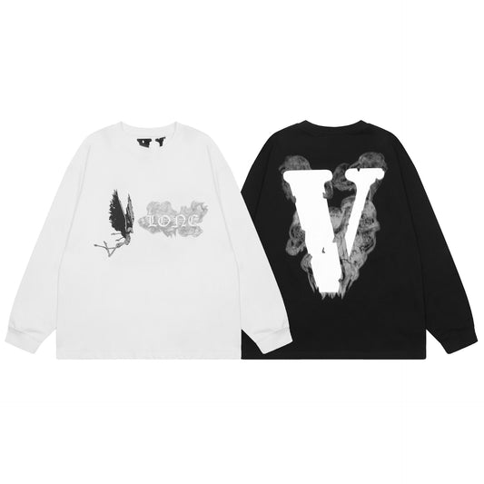 VLONE Black/White Cotton Sweatshirt