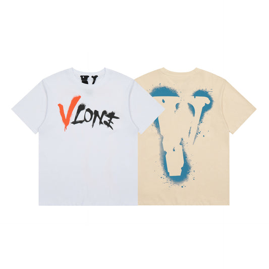 VLONE Beige/White Cotton T-shirt