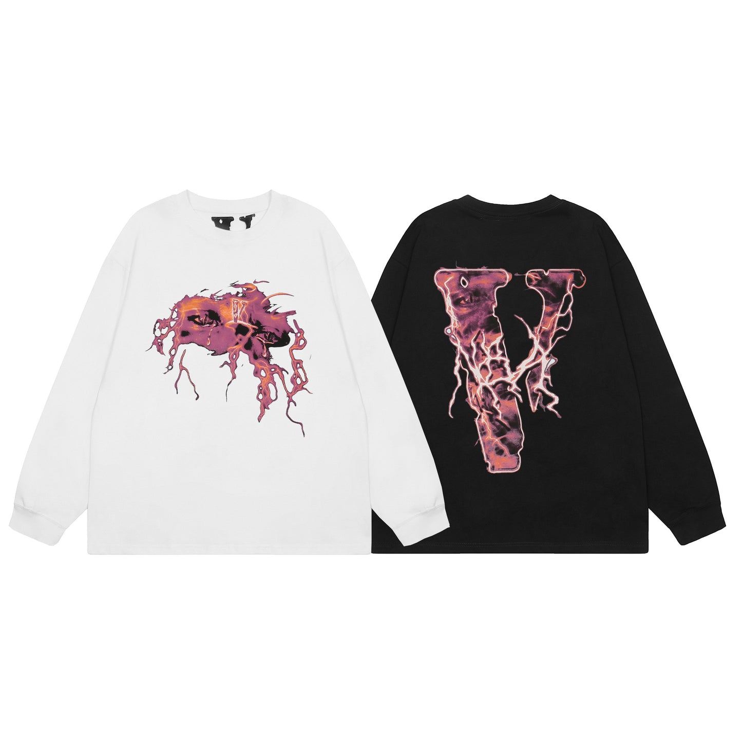 VLONE Black/White Cotton Sweatshirt