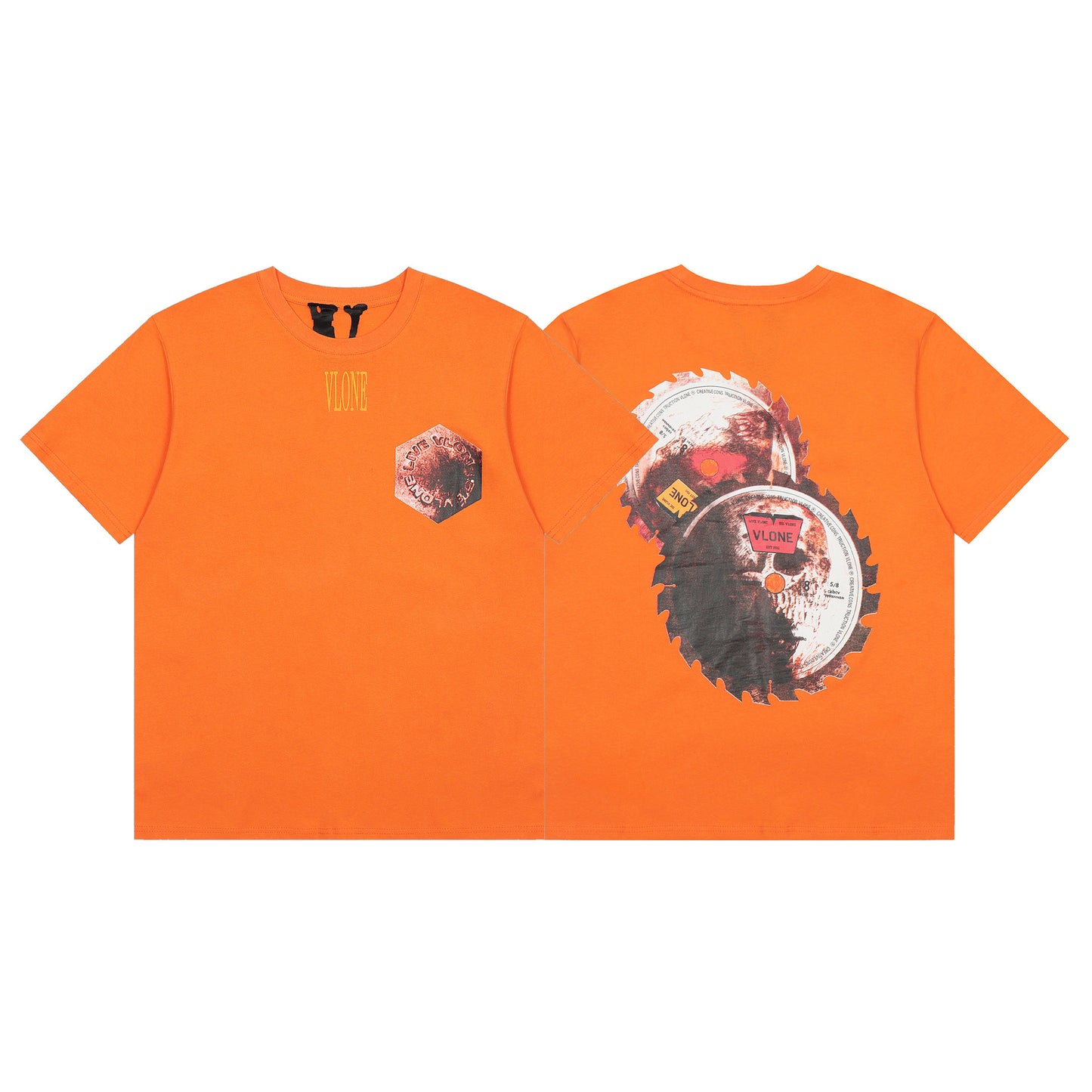 VLONE Orange Cotton T-shirt