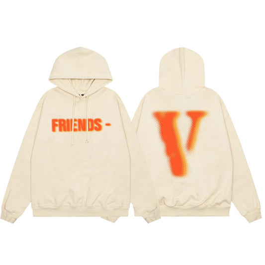 VLONE Beige Cotton Hoodie