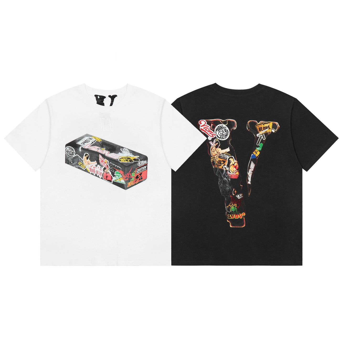 VLONE Black/White Cotton T-shirt