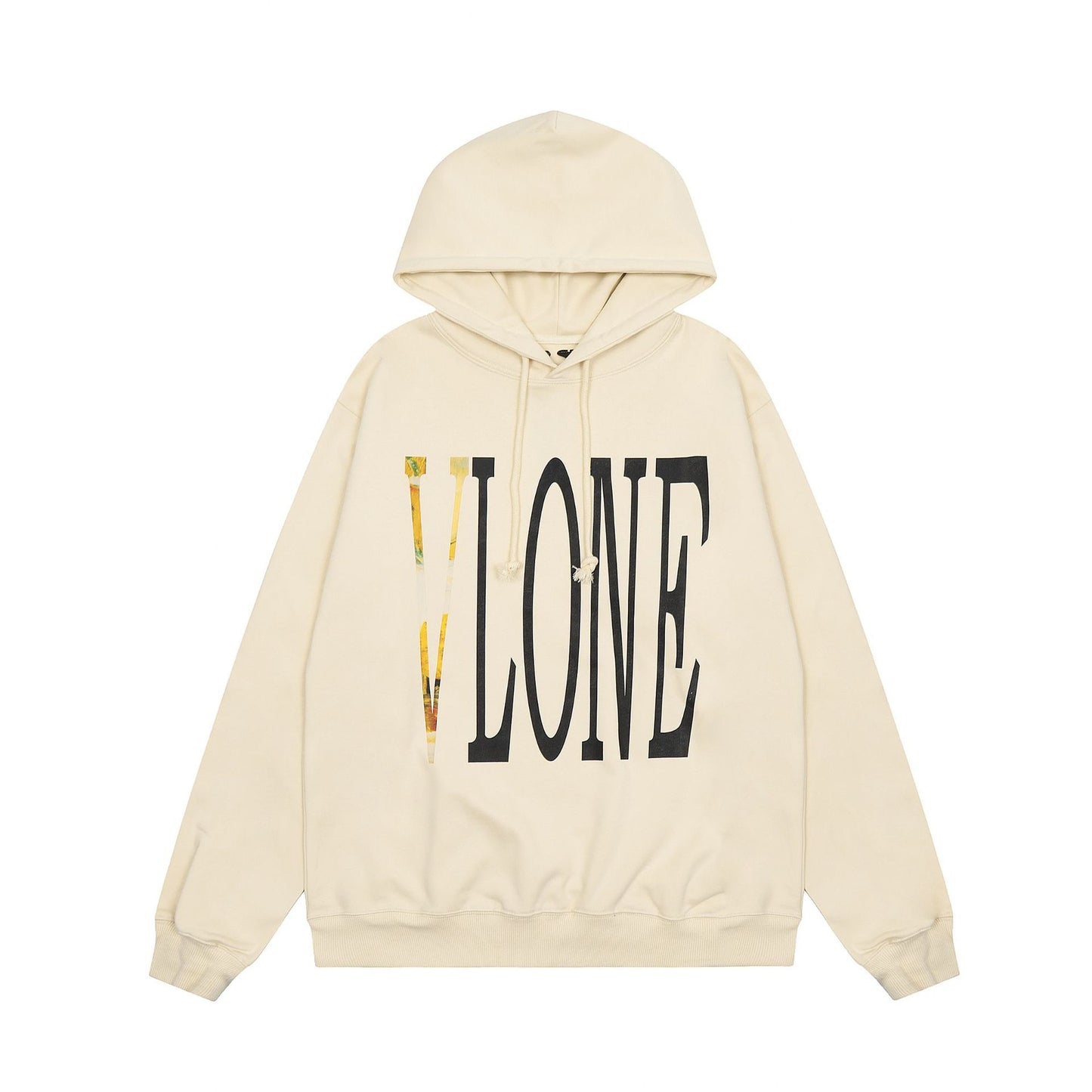 VLONE Beige Cotton Hoodie