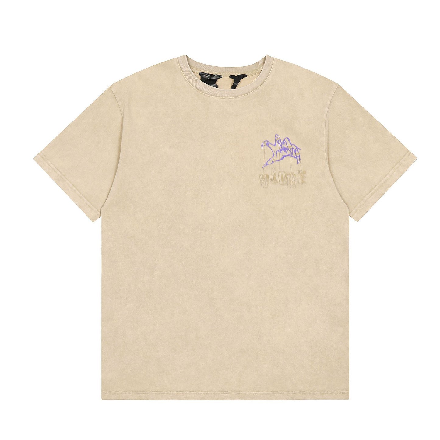 VLONE Black/Beige Cotton T-shirt