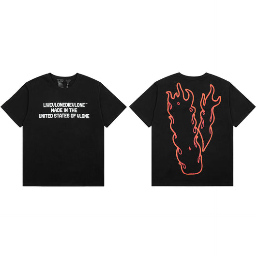 VLONE Black Cotton T-shirt