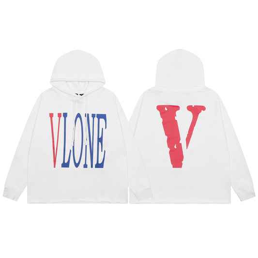 VLONE Black/White Cotton Hoodie