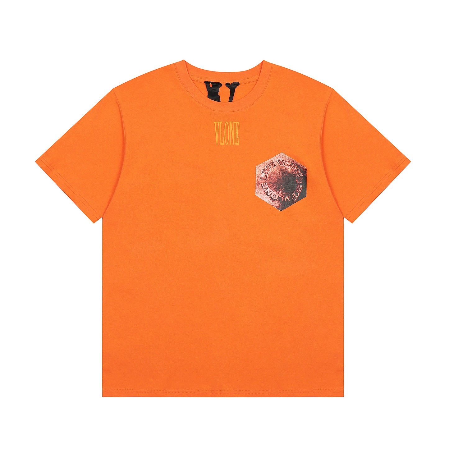 VLONE Orange Cotton T-shirt