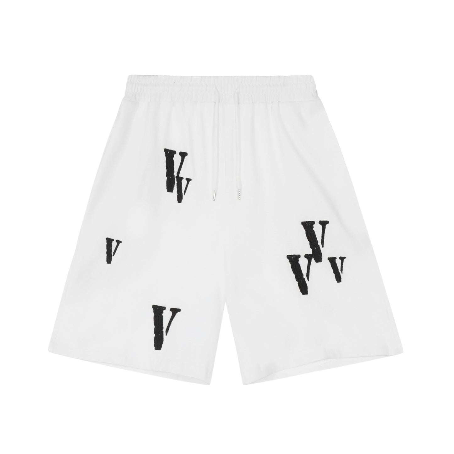 VLONE Black/White/Beige Cotton Shorts