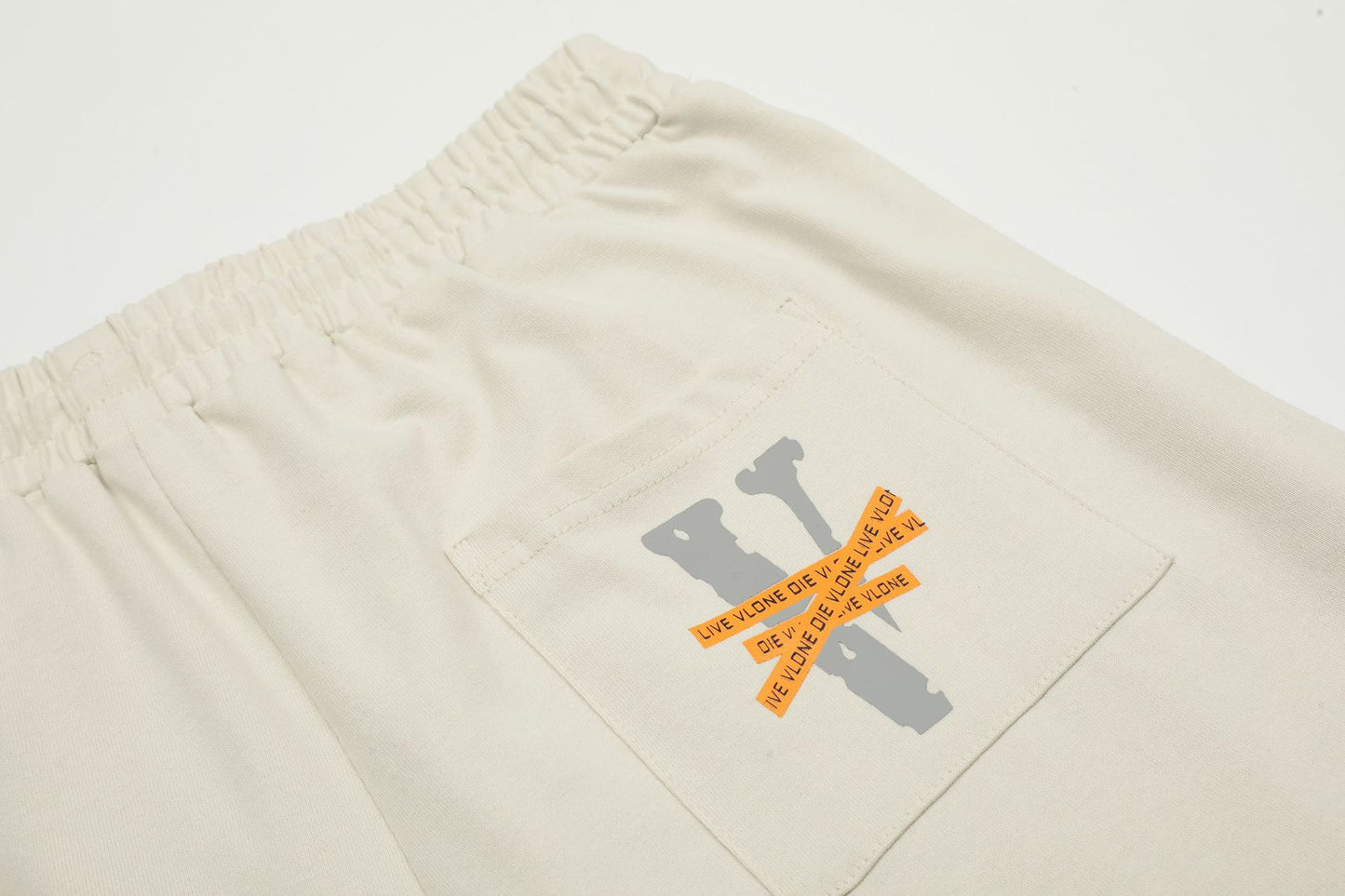 VLONE Black/Beige Cotton Shorts