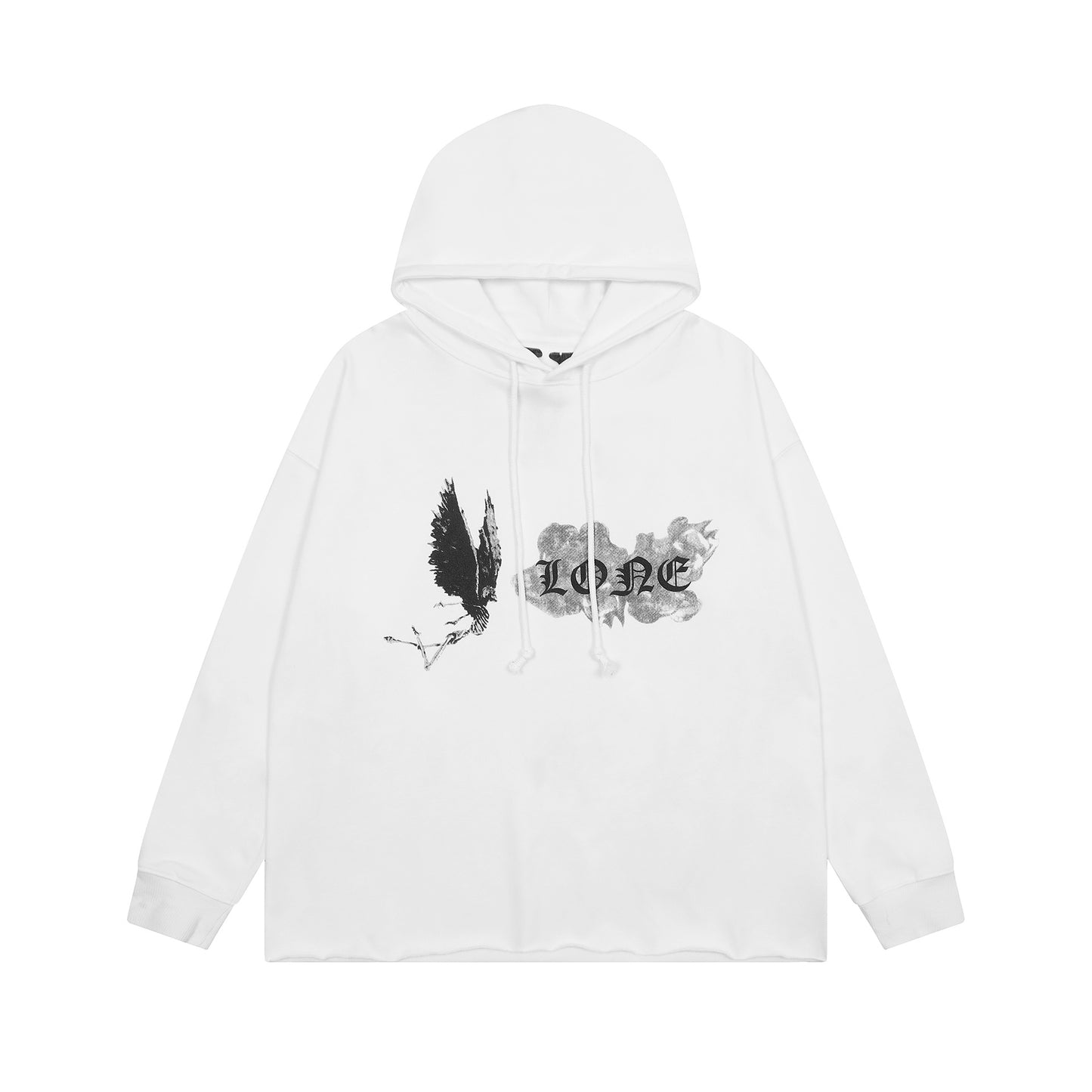 VLONE Black/White Cotton Hoodie