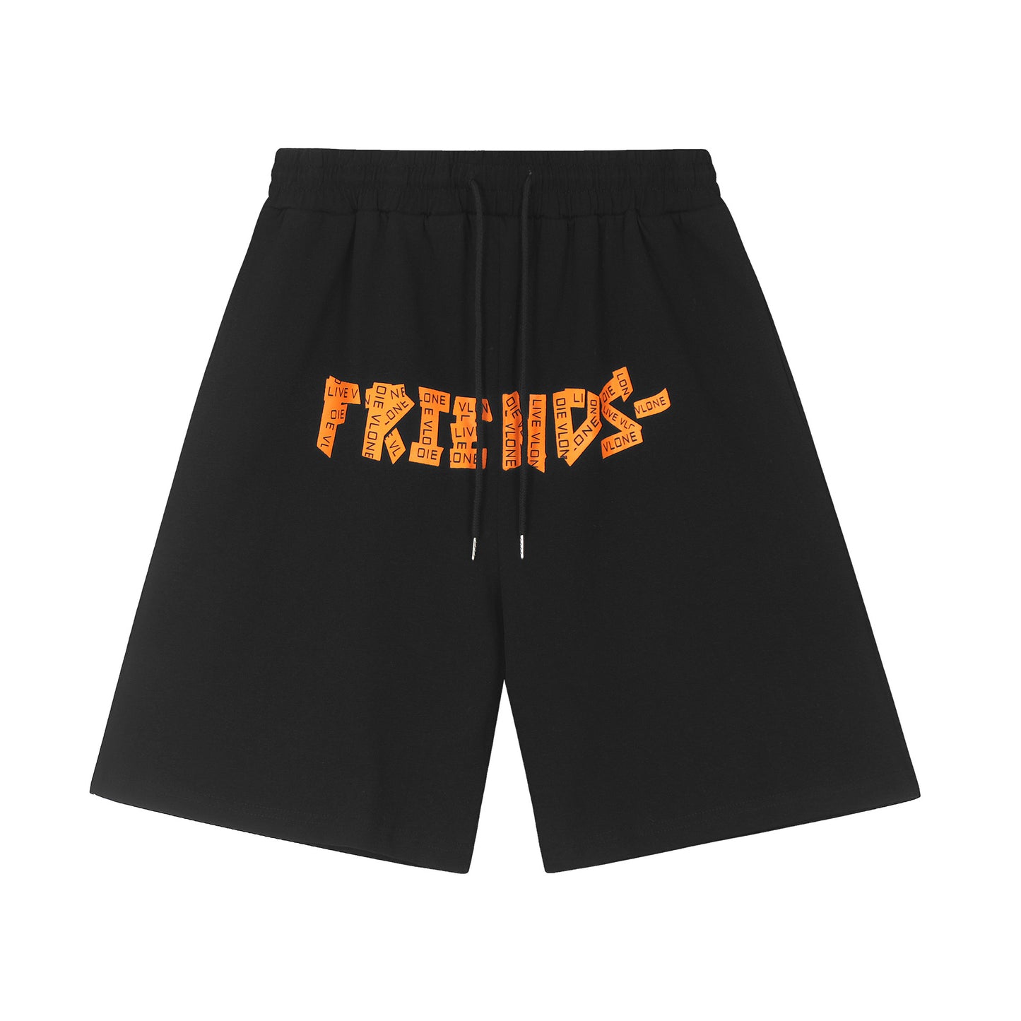 VLONE Black/Beige Cotton Shorts