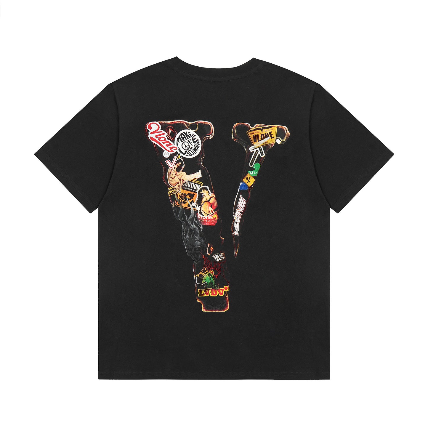 VLONE Black/White Cotton T-shirt