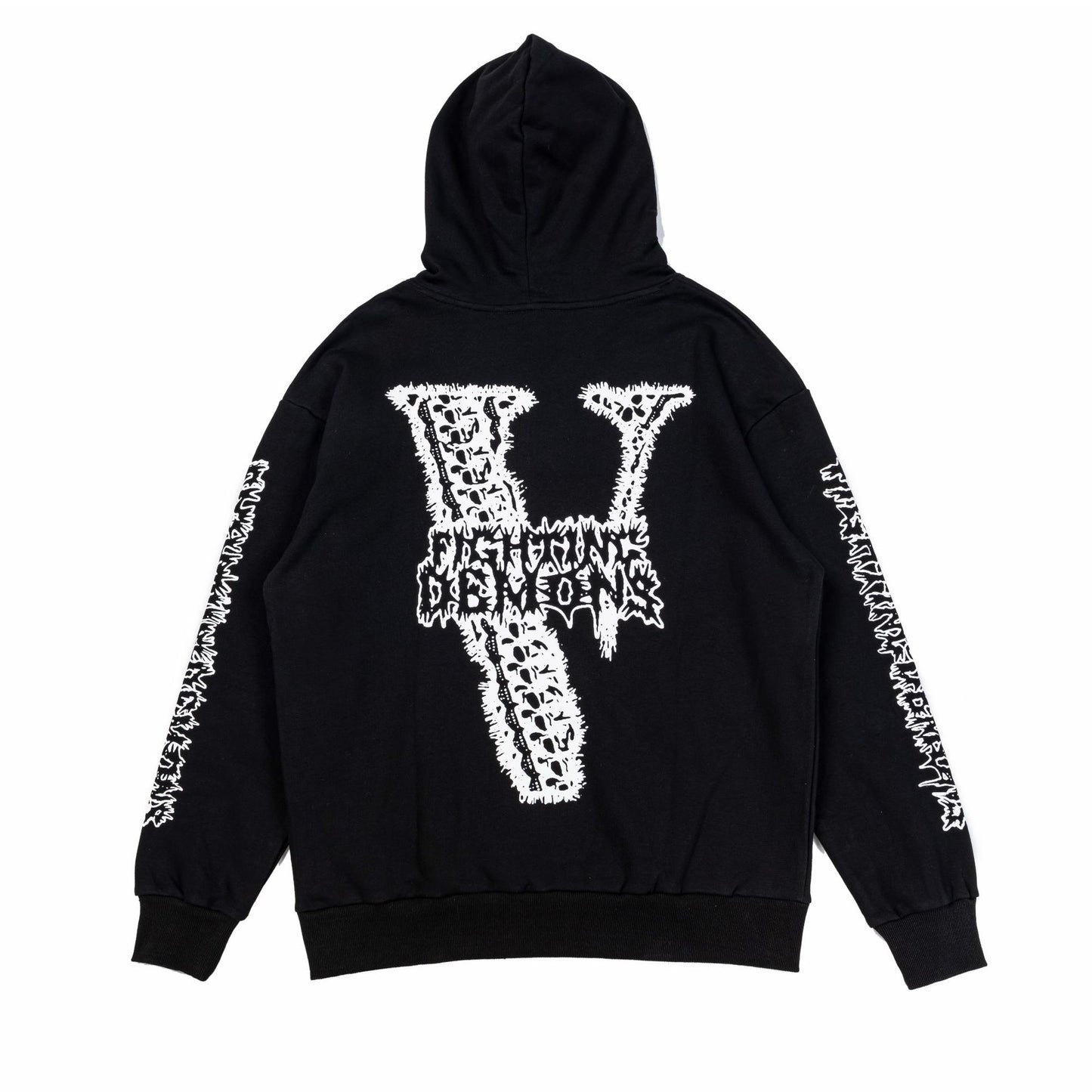 VLONE Black/White Cotton Hoodie