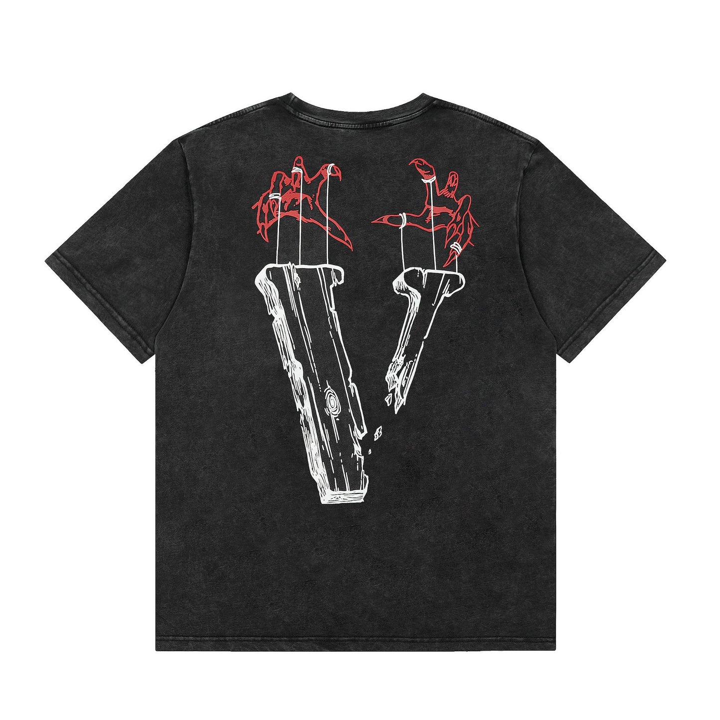 VLONE Black/Beige Cotton T-shirt