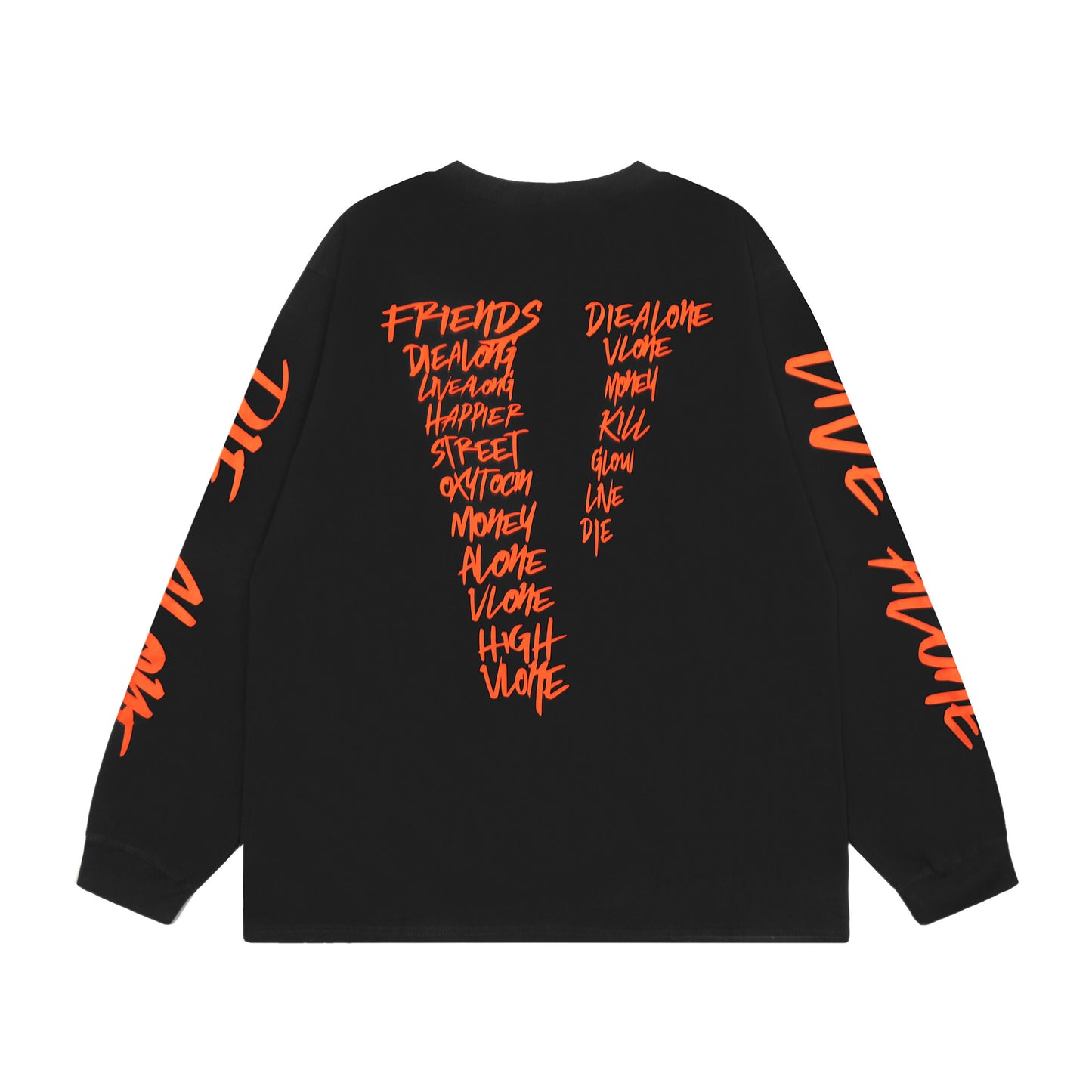 VLONE Black/White Cotton Sweatshirt