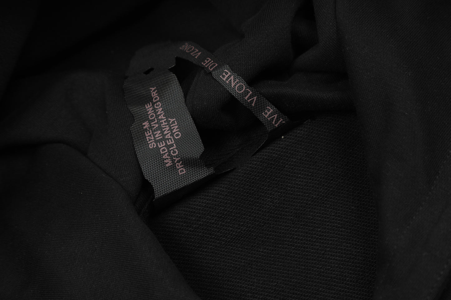 VLONE Black/White Cotton Hoodie