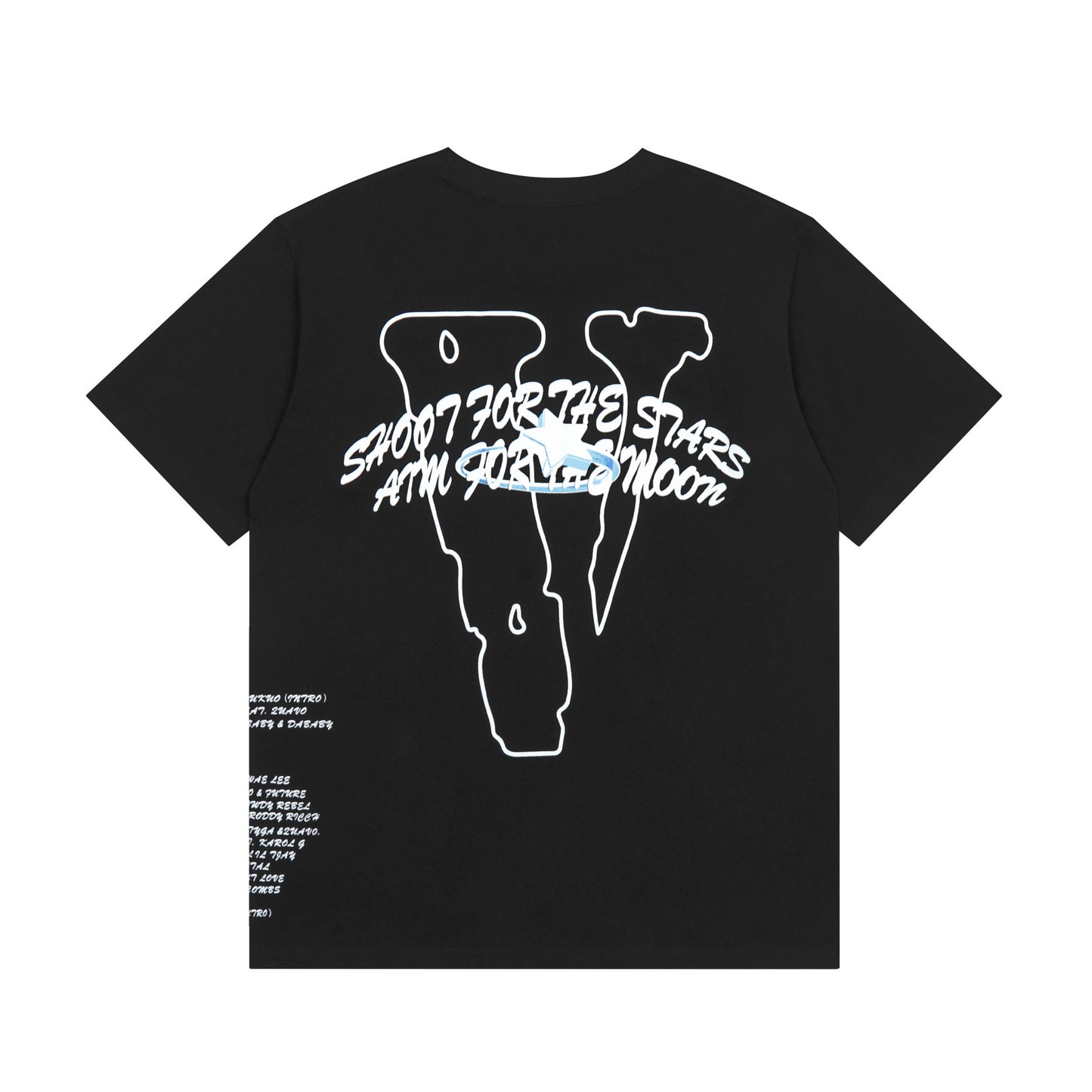 VLONE Rose Black Cotton T-shirt