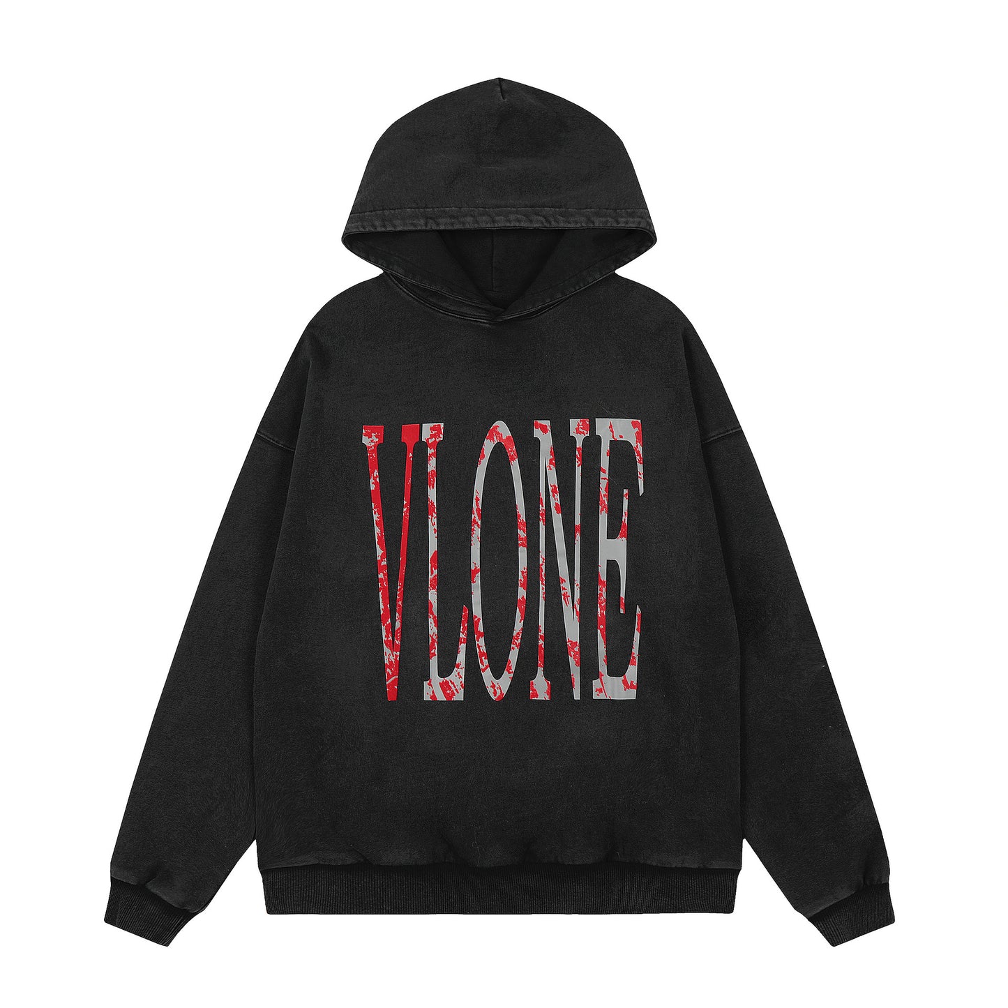 VLONE Black/Beige Cotton Hoodie