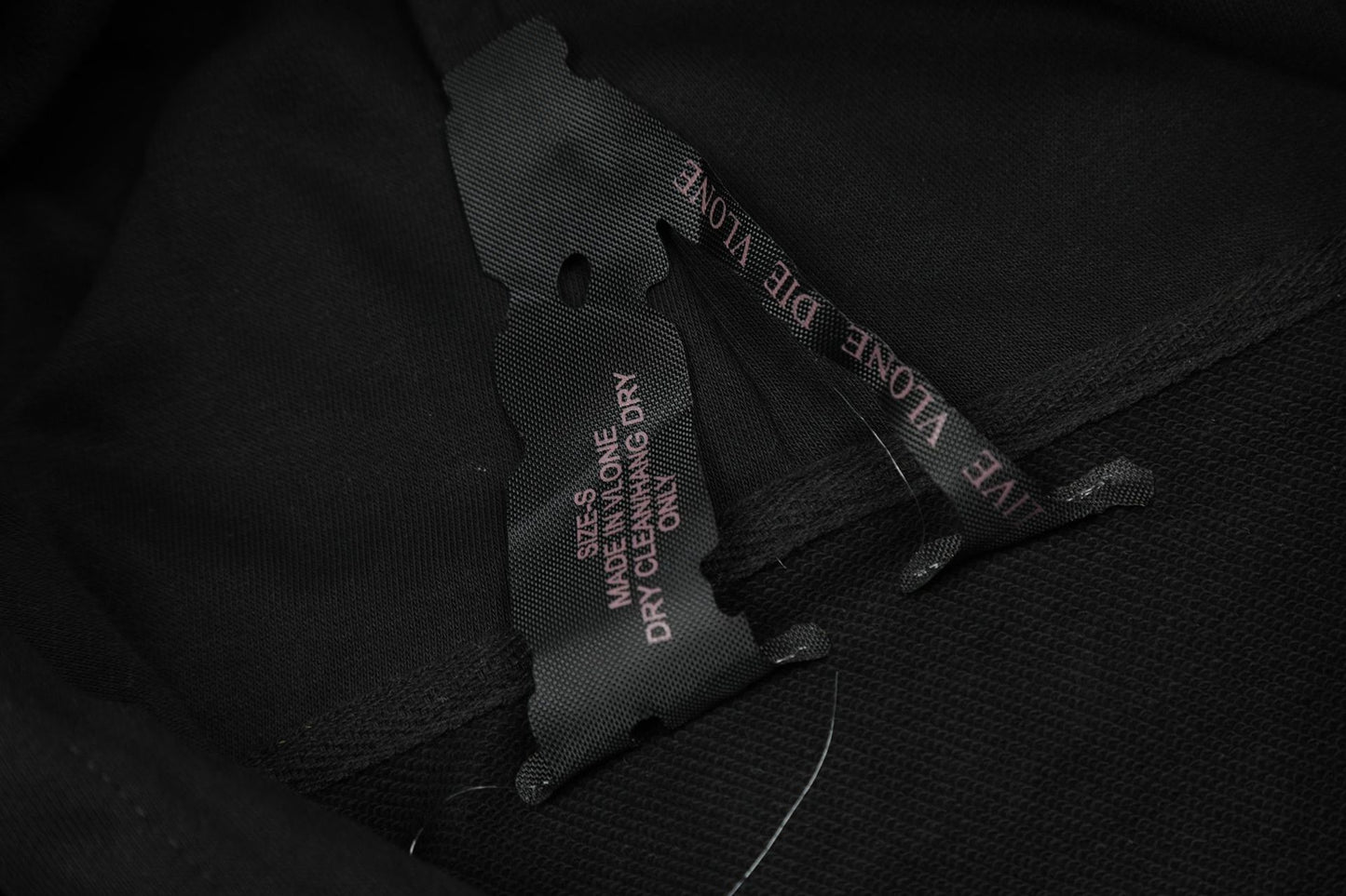 VLONE Black/White Cotton Hoodie
