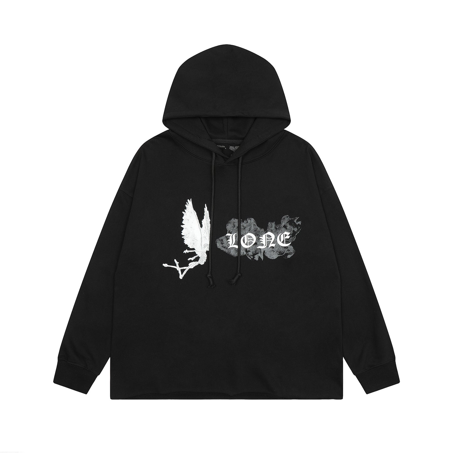 VLONE Black/White Cotton Hoodie