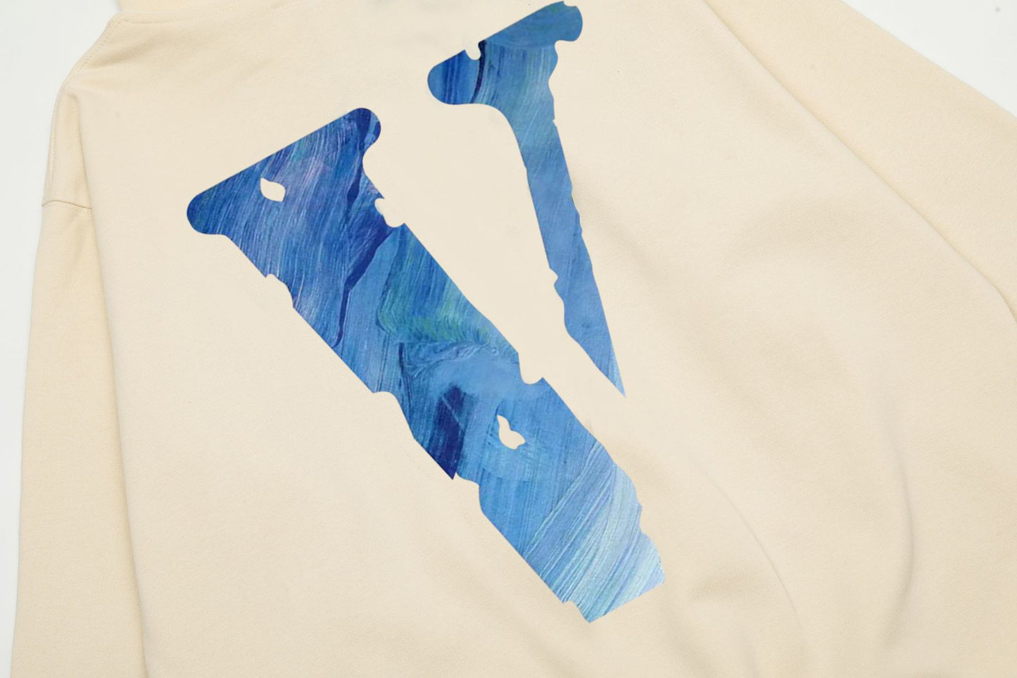 VLONE Beige Cotton Hoodie