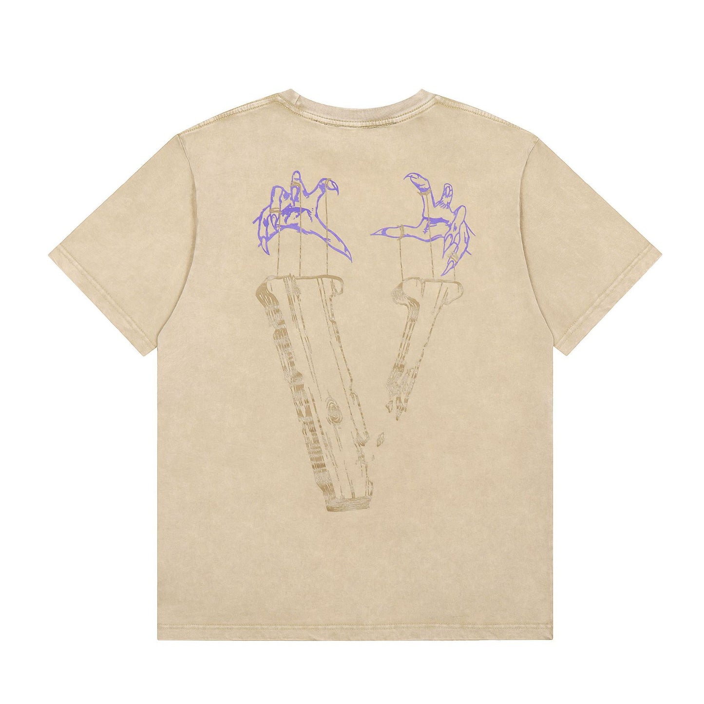 VLONE Black/Beige Cotton T-shirt