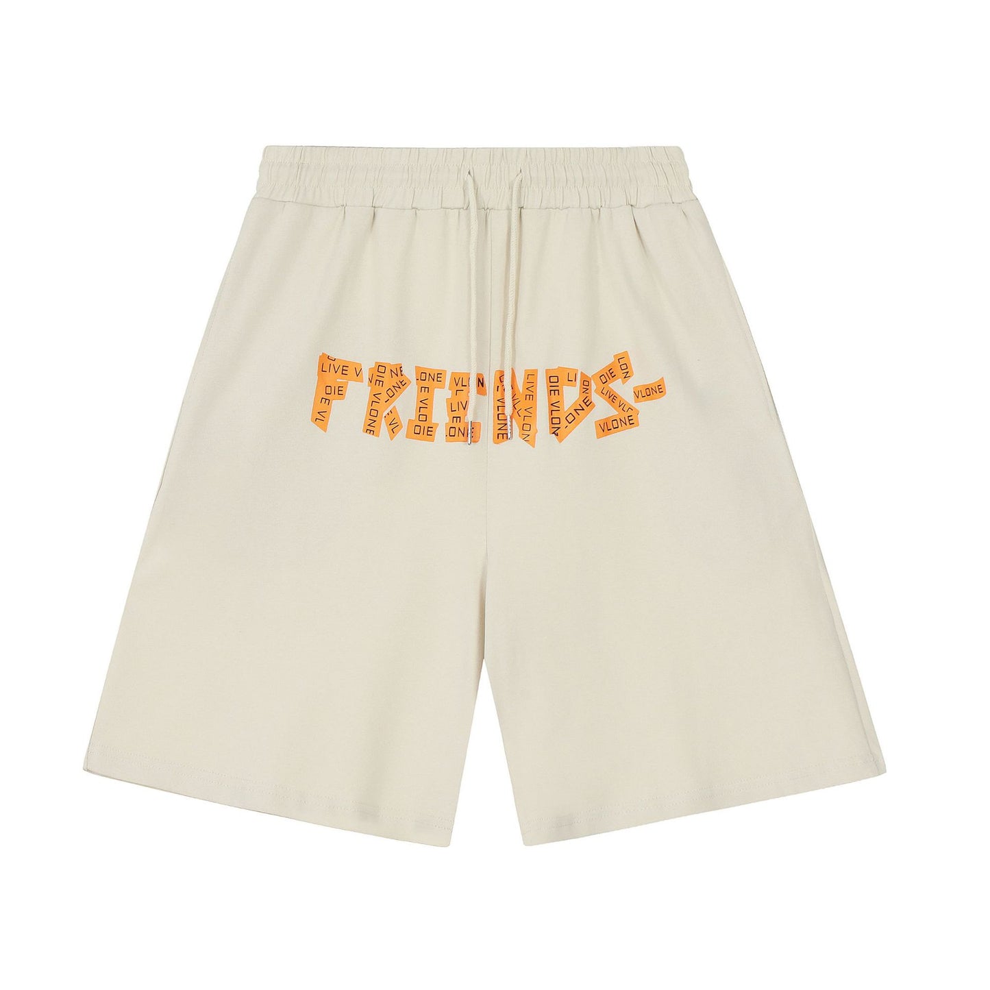 VLONE Black/Beige Cotton Shorts
