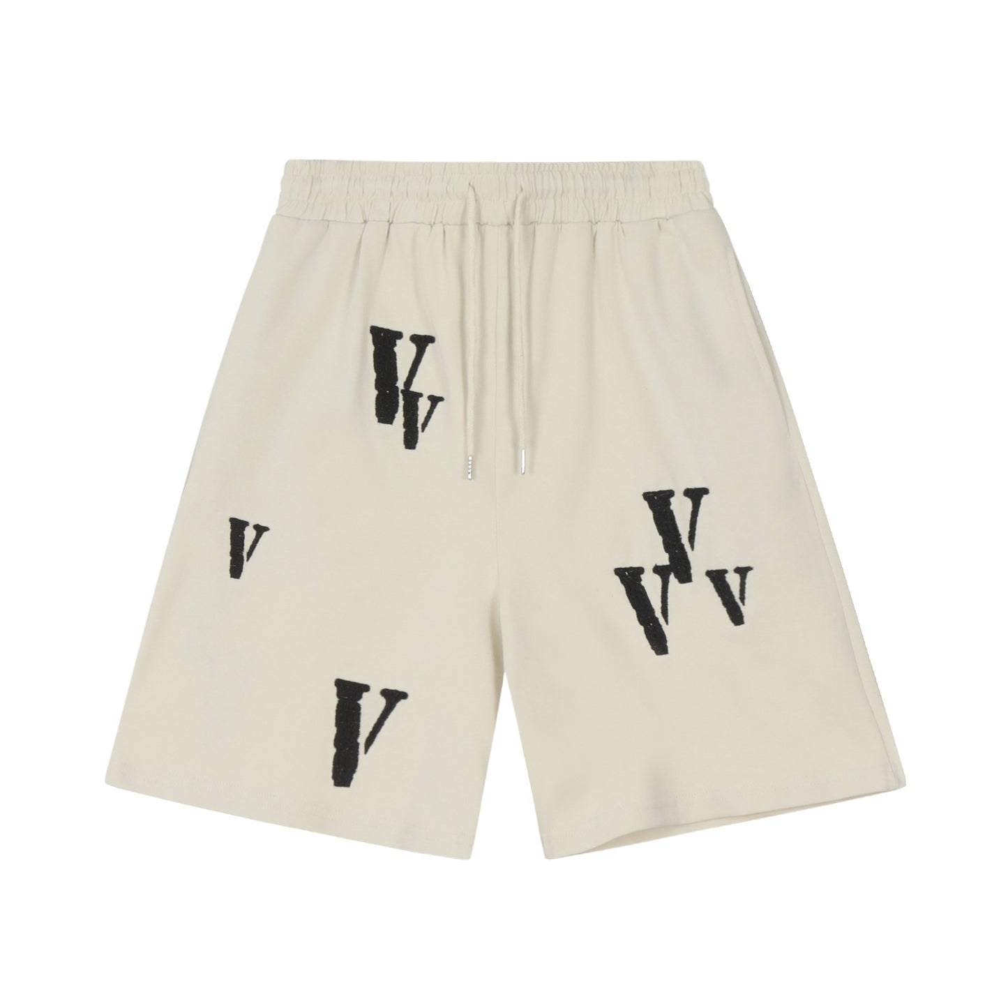 VLONE Black/White/Beige Cotton Shorts