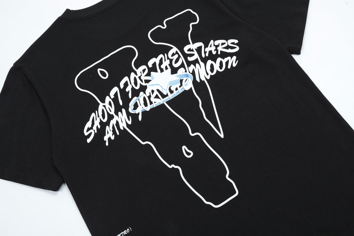 VLONE Rose Black Cotton T-shirt
