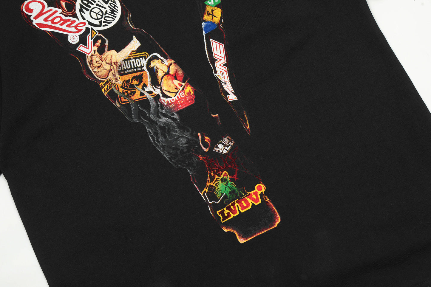 VLONE Black/White Cotton T-shirt