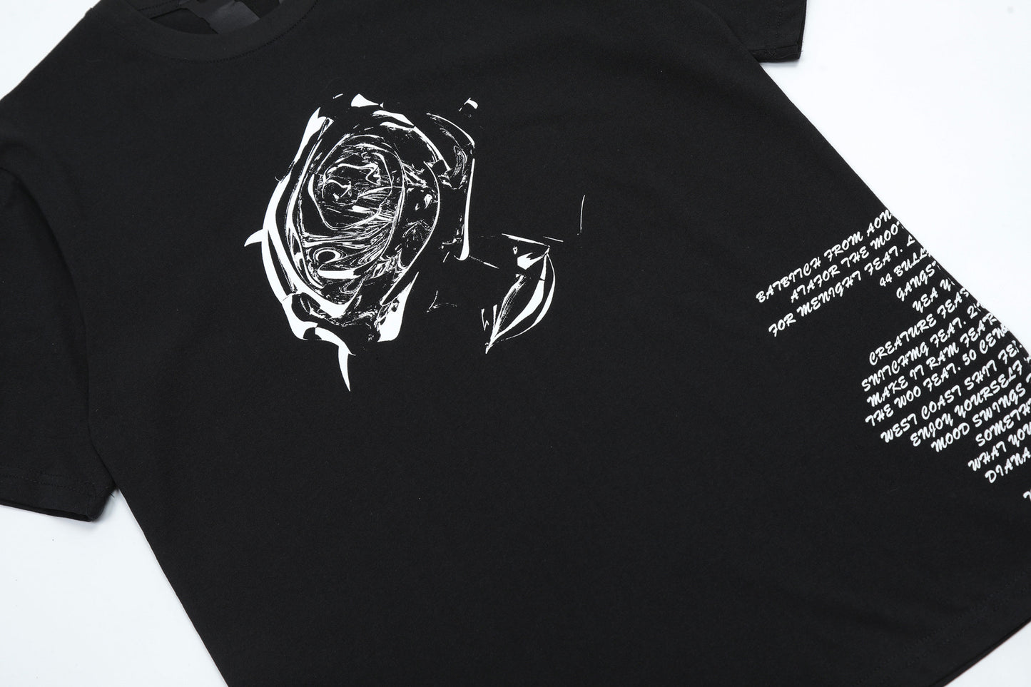 VLONE Rose Black Cotton T-shirt
